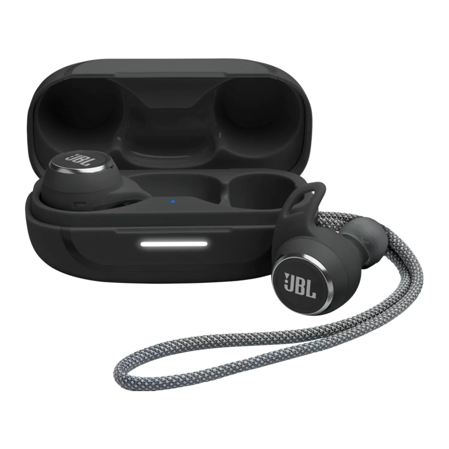 JBL Harman Reflect Aero TWS - True Wireless Earbuds Quick Start Guide