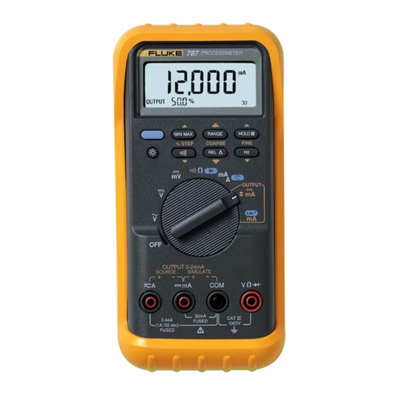 Fluke ProcessMeter 787 Calibration Manual