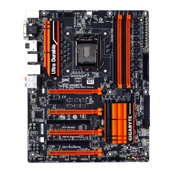 Gigabyte GA-Z97X-SOC Force Manuals