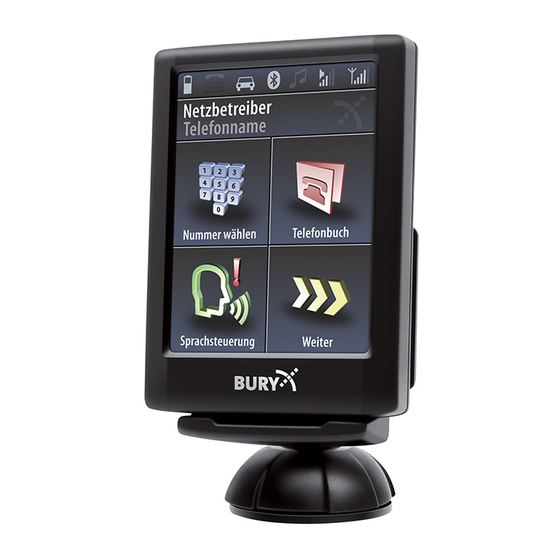 BURY CC 9068 Quick User Manual