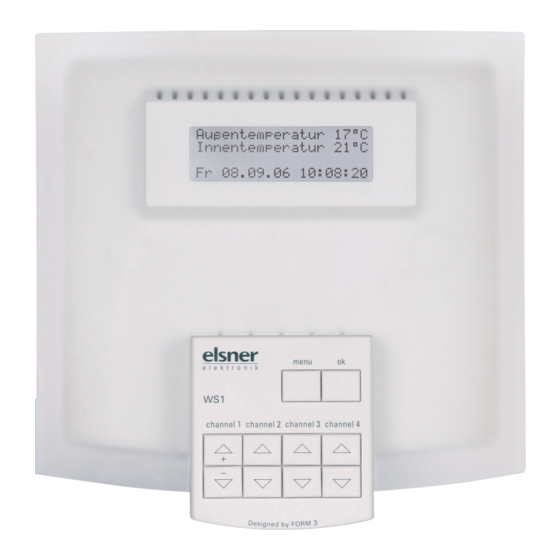 Elsner WS1 Installation And Operation Manual