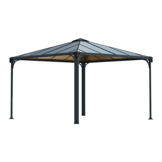 Palram CANOPIA PALERMO 12x12 / 3.6x3.6 How To Assemble