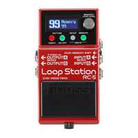 Boss Loop Station RC-5 User Manual
