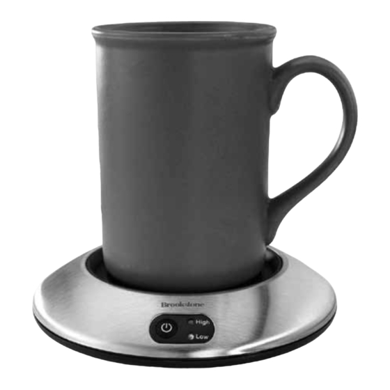 Brookstone Beverage Warmer Quick Manual