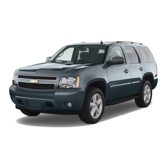Chevrolet Tahoe Owner's Manual