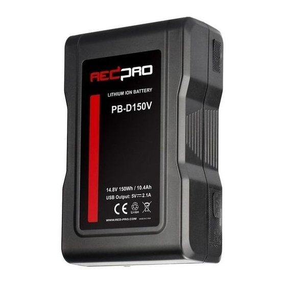 Redpro PB-D150V User Manual