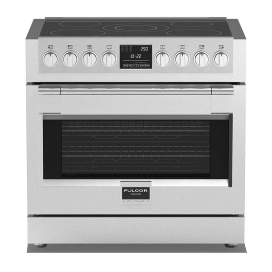 Fulgor Milano SOFIA FSRC 3004 P MI ED 2F X Instruction Manual