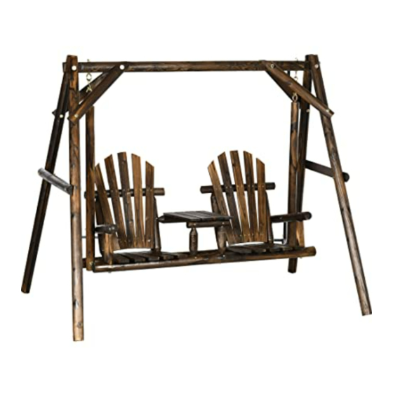 Outsunny Tete-to-Tete Assembly Instructions