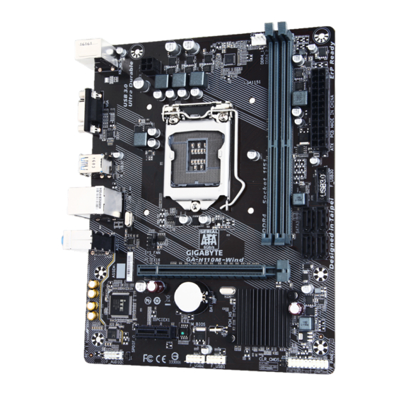 Gigabyte GA-H110M-Wind User Manual