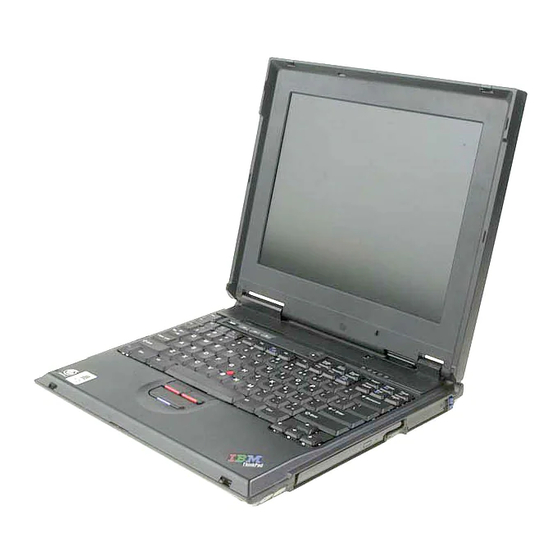 IBM ThinkPad A20m Setup Manual