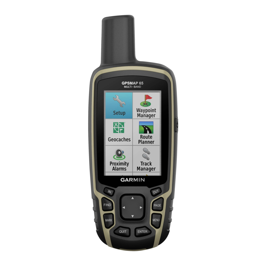 GARMIN GPSMAP 65/65S - Handheld Outdoor GPS Manual