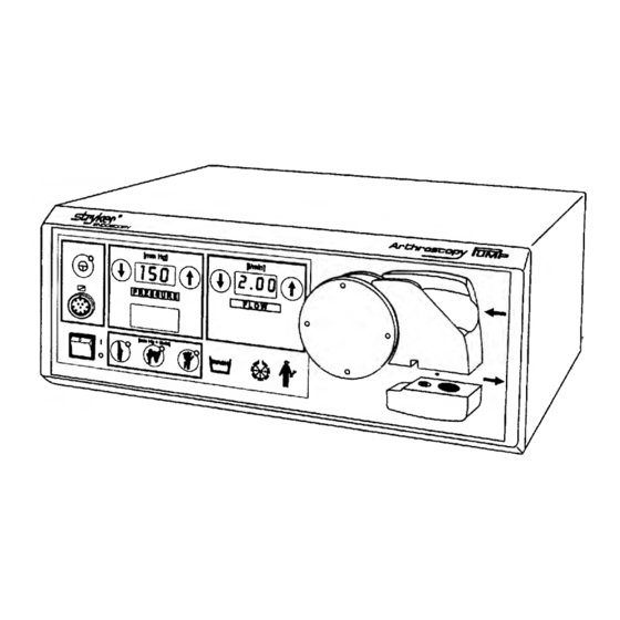 Stryker Endoscopy Arthroscopy Pump Standard Manual