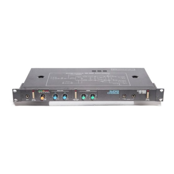 Boss SUPER CHORUS CE-300 Owner's Manual