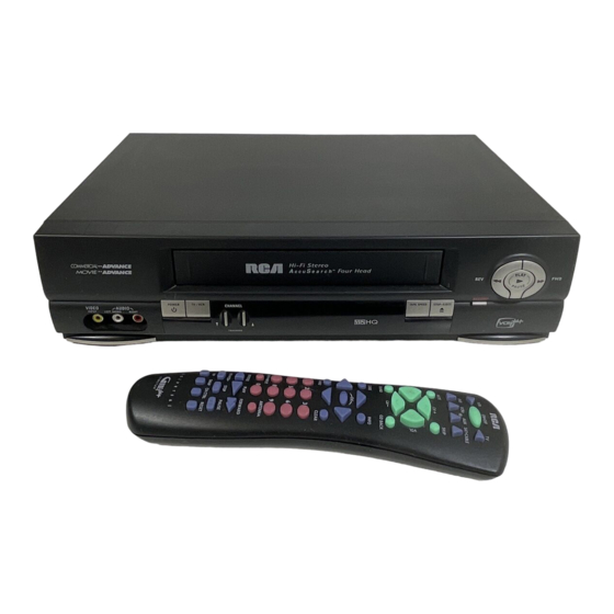 RCA VR634HF - Hi-Fi VCR User Manual