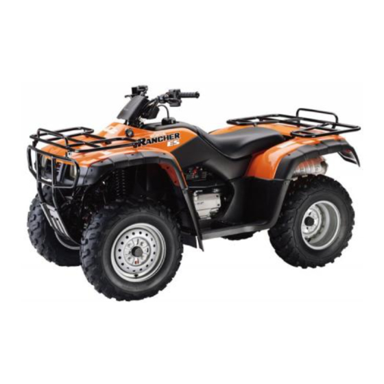 Honda 2001 FOURTRAX 350 ES Owner's Manual