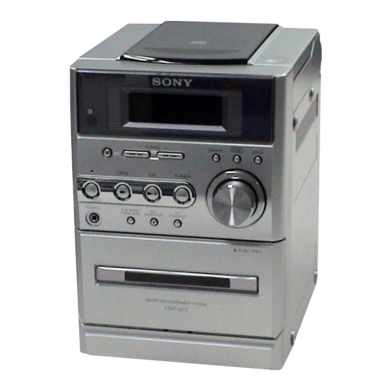 Sony HCD-NE3 Manuals