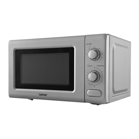 Zelmer ZMW3003X Microwave Oven Manuals