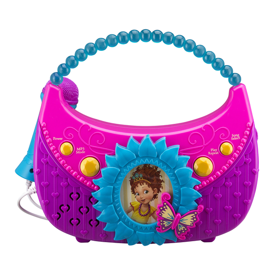 Disney Fancy Nancy Sing-Along Boombox Manual