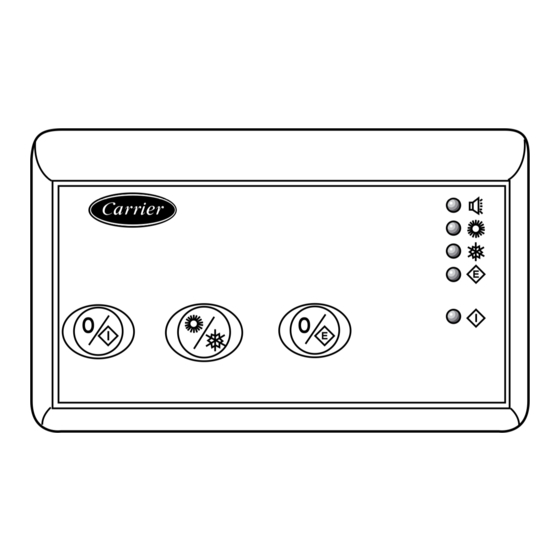 Carrier AQUASNAP Remote Controller Manuals