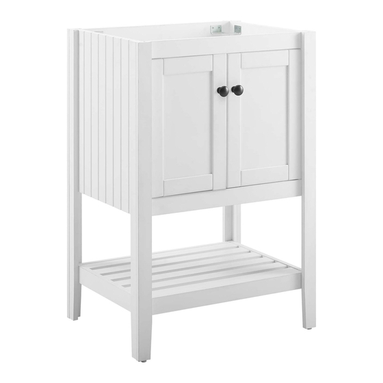 modway EEI-3919-WHI Quick Start Manual