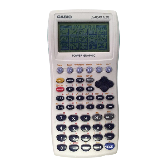 Casio fx9750G User Manual