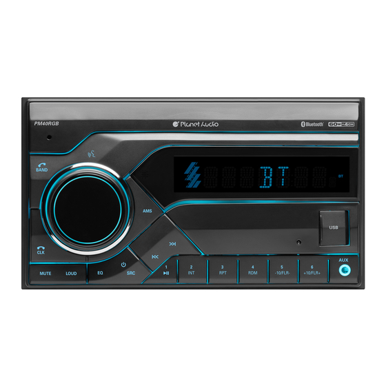 Planet Audio PM40RGB User Manual