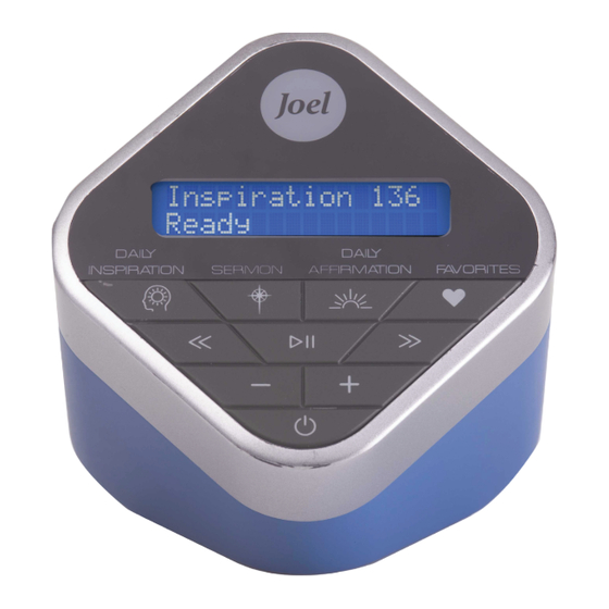 Joel Inspiration Cube Quick Start Manual