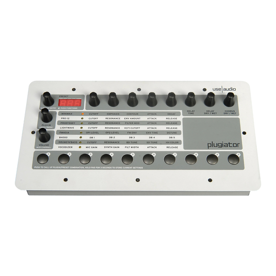Use Audio Plugiator User Manual