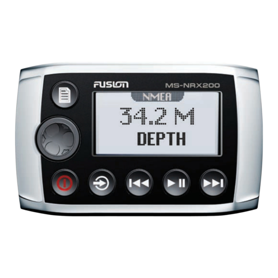 Fusion MS-NRX200 Quick Manual