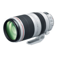 Canon EF100-400mm f/4.5-5.6L IS II USM Instructions For Use Manual