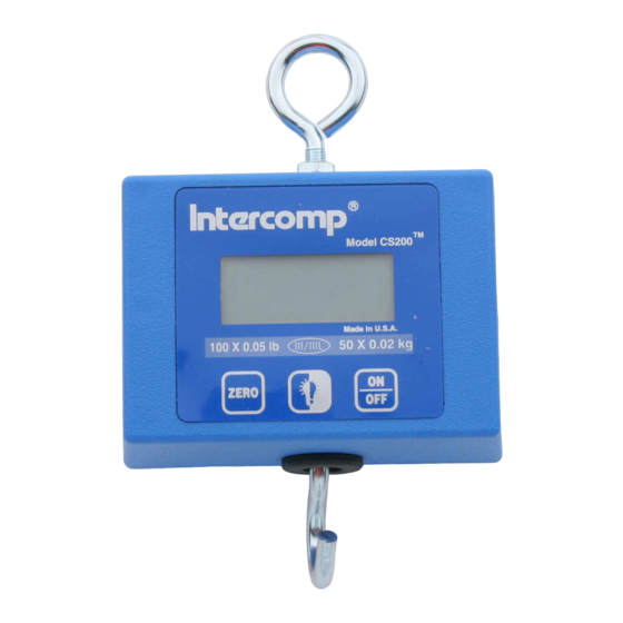 Intercomp CS200 User Manual