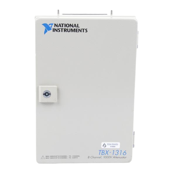 National Instruments TBX-1316 Installation Manual