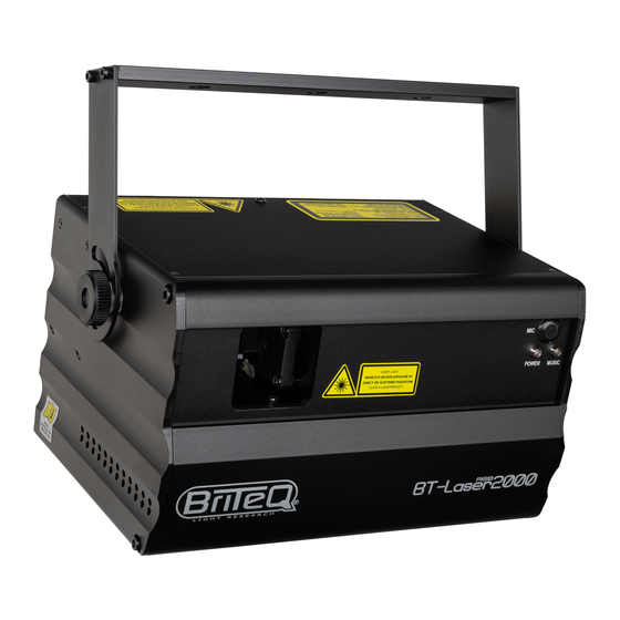 Briteq BT-LASER2000 RGB Quick Start Manual