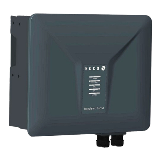 Kaco blueplanet hybrid 6.0 NH3 M2 WM OD IIG0 Quick Installation Manual