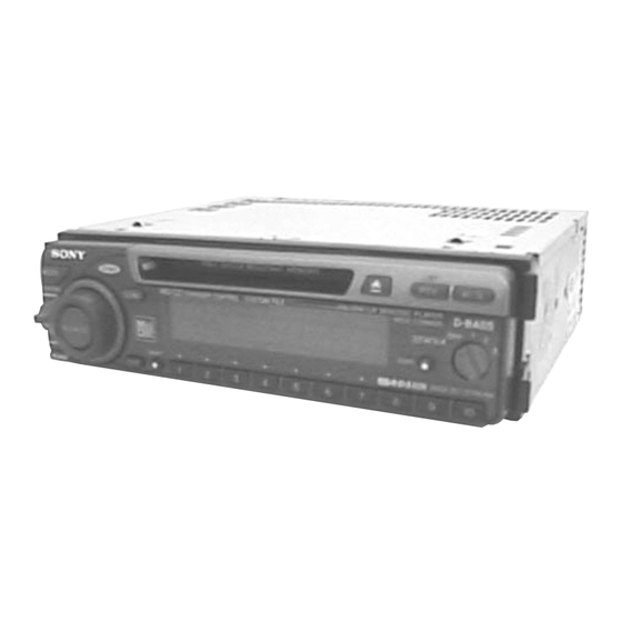 Sony MDX-C5960R Service Manual