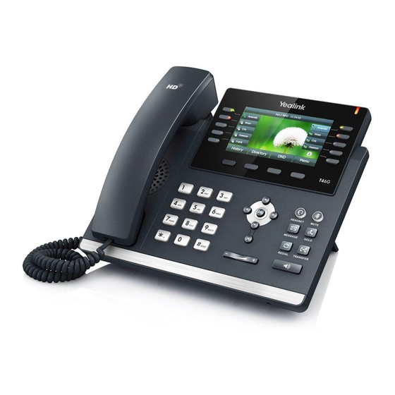 Yealink T46G Skype For Business Edition User Manual
