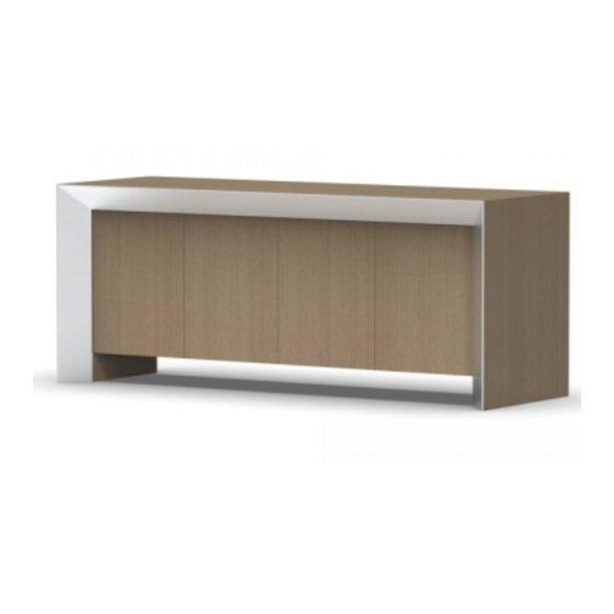 Nucraft Tavola Standing Height and Credenza Installation Instructions Manual