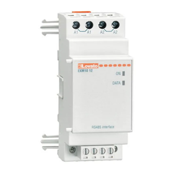 LOVATO ELECTRIC EXM 10 12 Instruction Manual