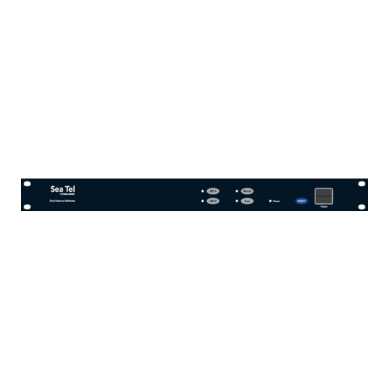 COBHAM Sea Tel Dual Antenna Arbitrator Installation Manual