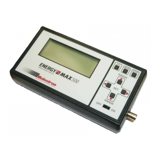 Molectron ENERGY MAX EM400 Manuals