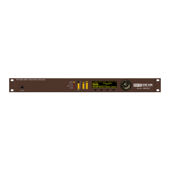 DEVA Broadcast DB7002 Maintenance And Operation Instruction Manual