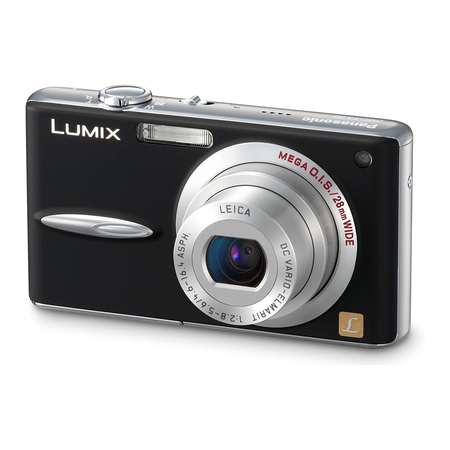 PANASONIC LUMIX DMC-FX30 OPERATING INSTRUCTIONS