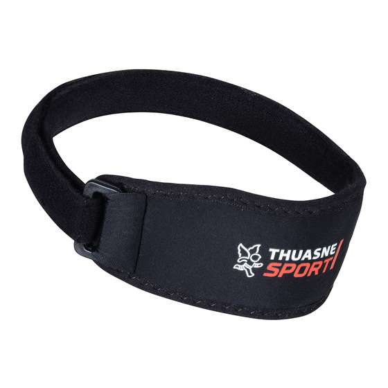 Thuasne Sport patellar bandage Instructions For Use Manual