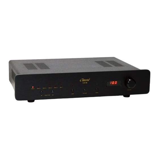 Classe Audio CAP 80 User Manual