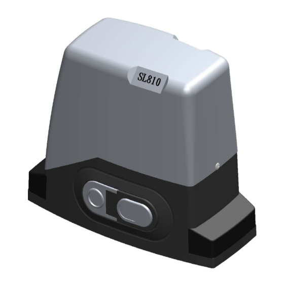 Letron Auto Gates SL810 User's Installation Manual