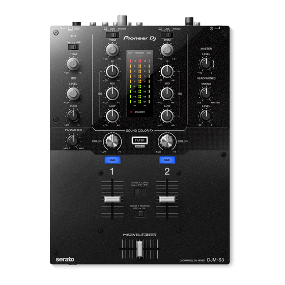 PIONEER DJ DJM-S3 Operating Instructions Manual