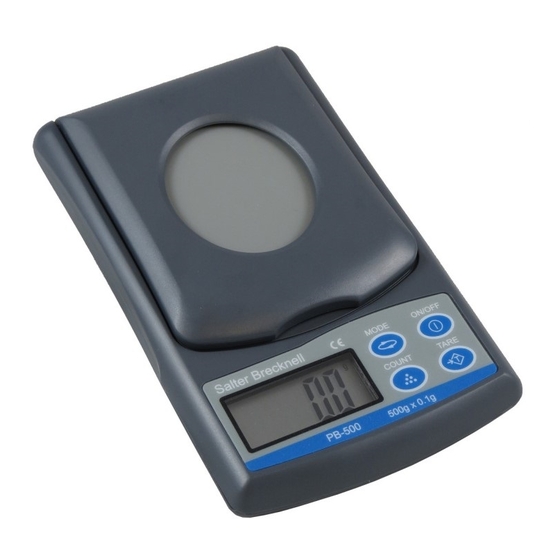 Brecknell PB-500 User Instructions