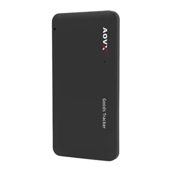 User Manuals: AOVX GX100 Goods Tracker