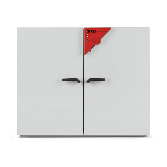 Binder FED 400 (E2) Operating Manual