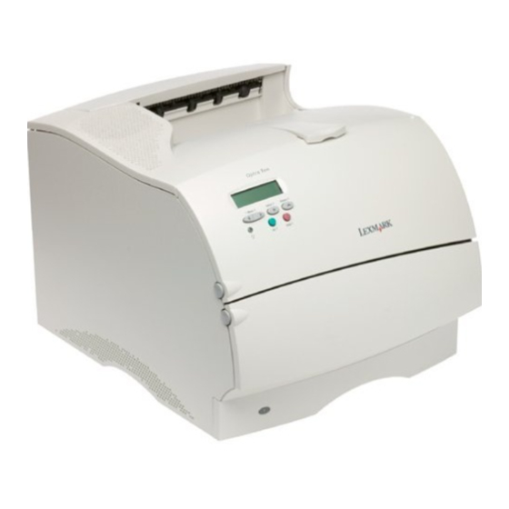 Lexmark 20T3600 - T 620 B/W Laser Printer Quick Reference